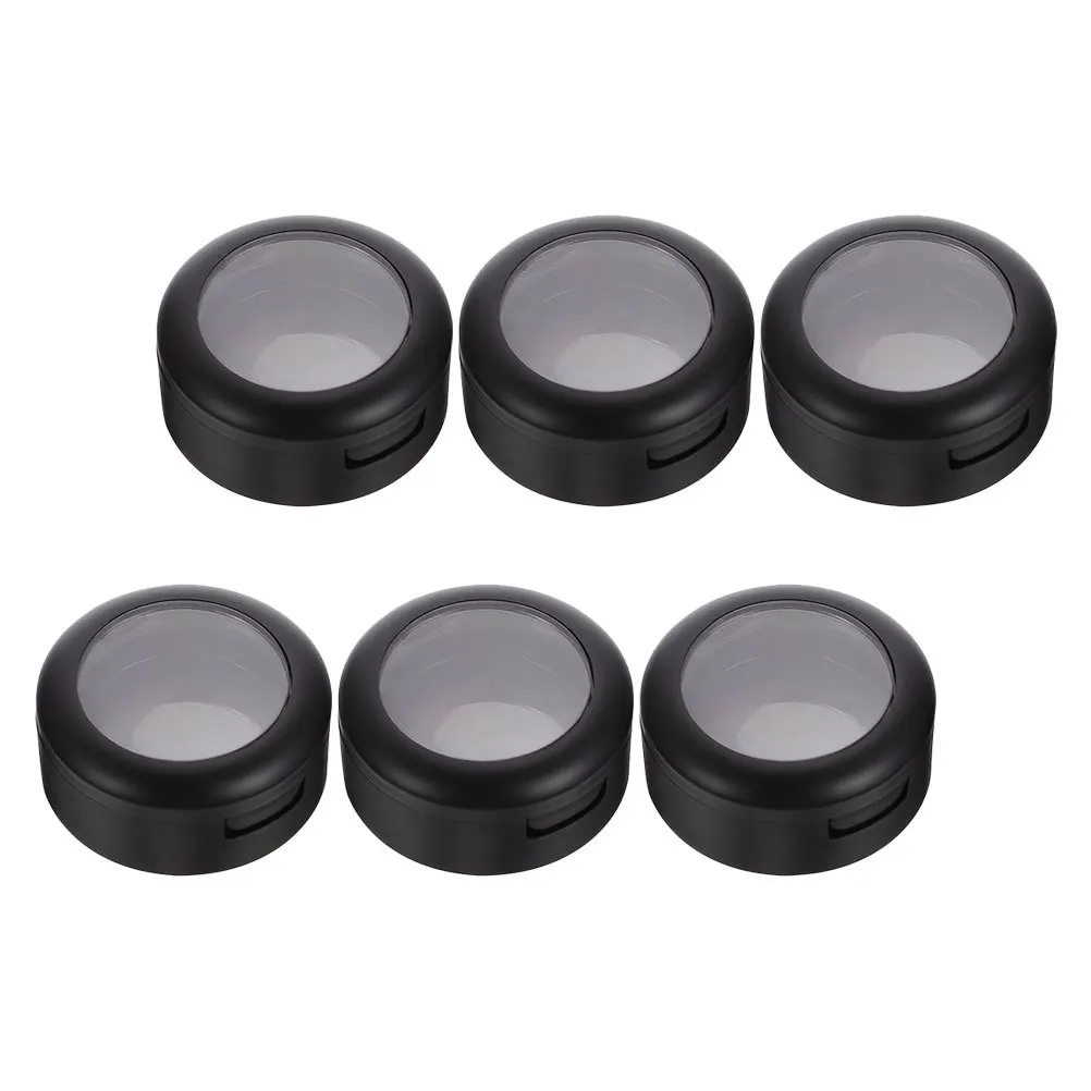

6Pcs Eyeshadow Cases Empty Single Color Palettes Makeup Powder Sample Storage Boxes Portable Cosmetics Containers