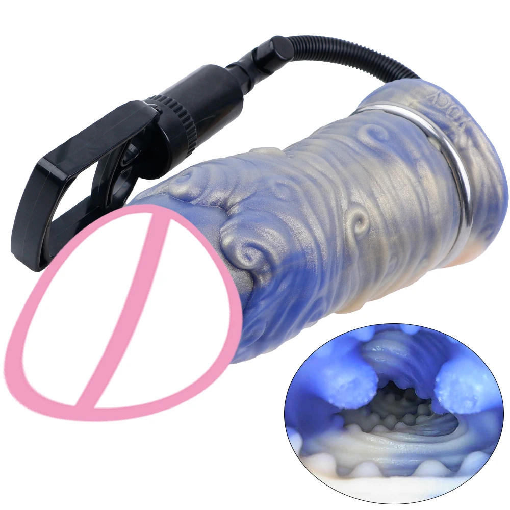 GEEBA Fantasy Monster Onahole Premium Silicone Realistic Pocket Pussy Adult Men Stroker Air Pump Suction Vacuum Male Masturbator