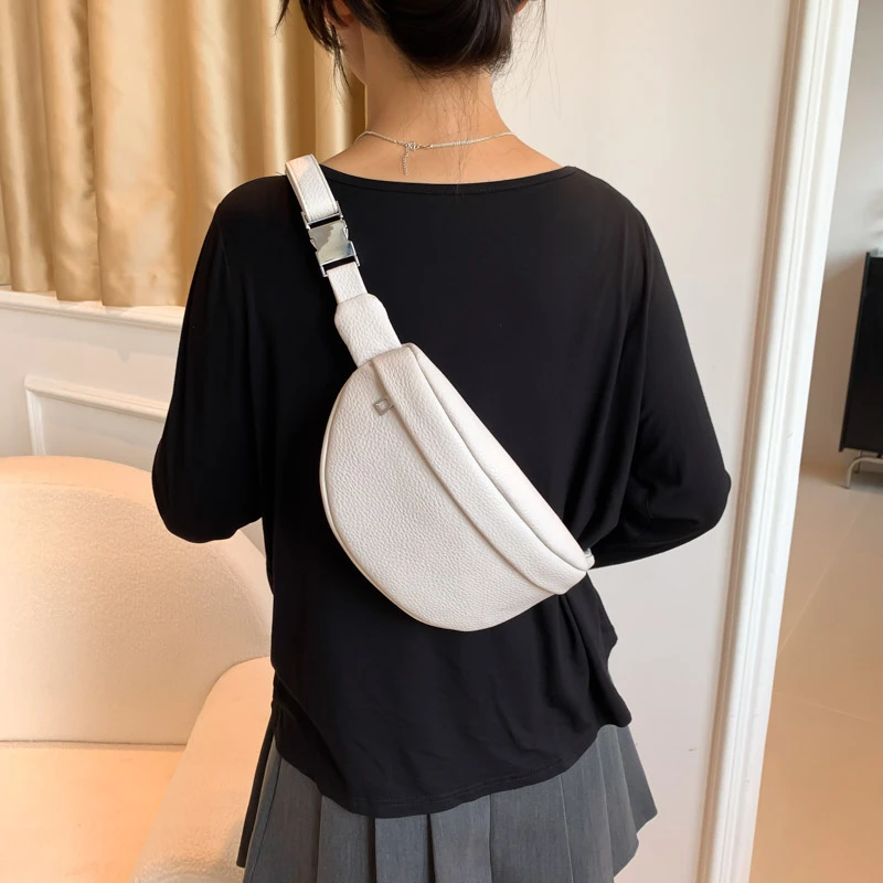 Leisure Women Waist Bag Soft Leather Fanny Pack Designer Chest Bag Belt Bag Luxury Crossbody Shoulder Bags Trend Lady Chest Pack