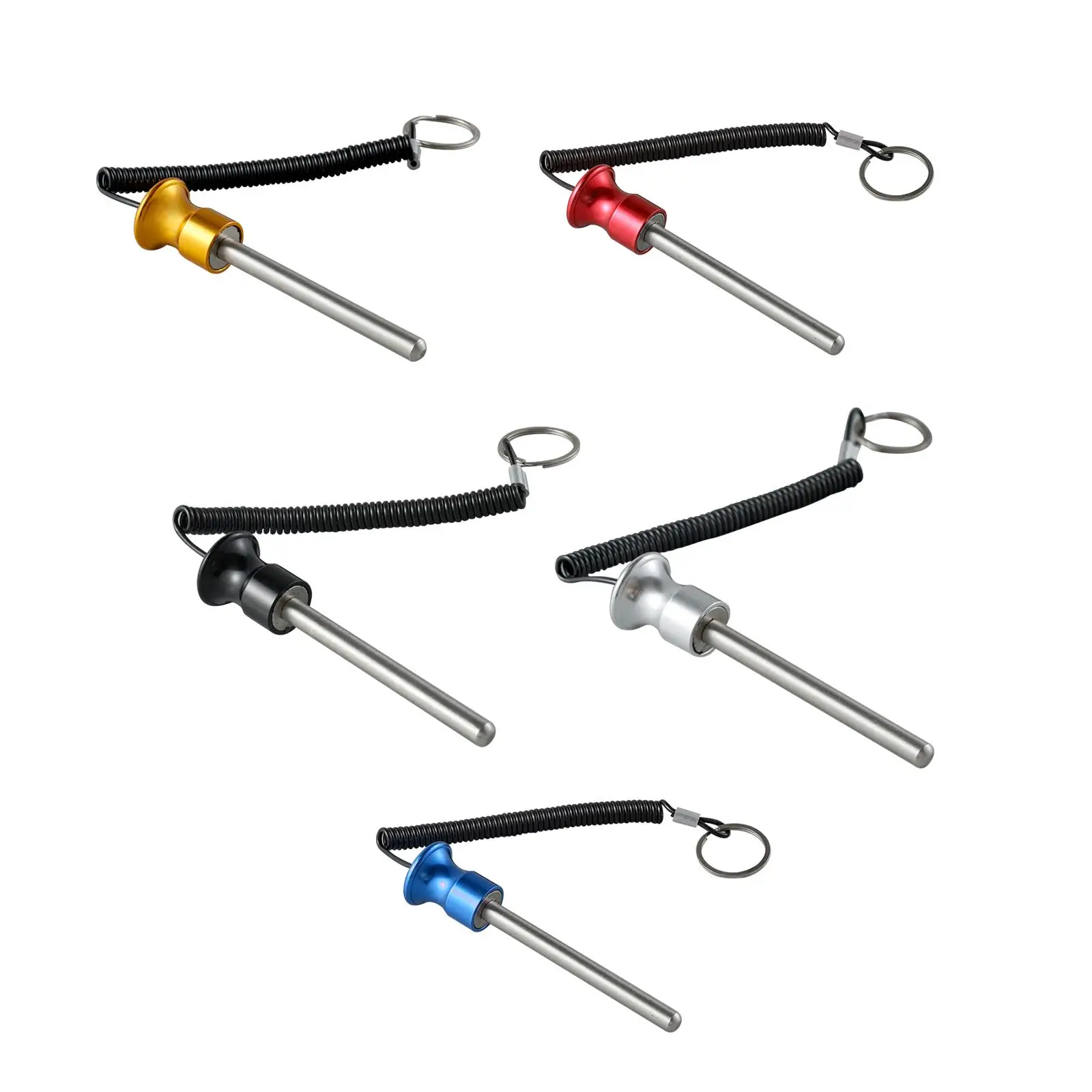 Universal Weight Stack Pin with Pull Rope Weight Loading Pin Selector Lock Pin Fitness Equipment Replacement Part Accessories