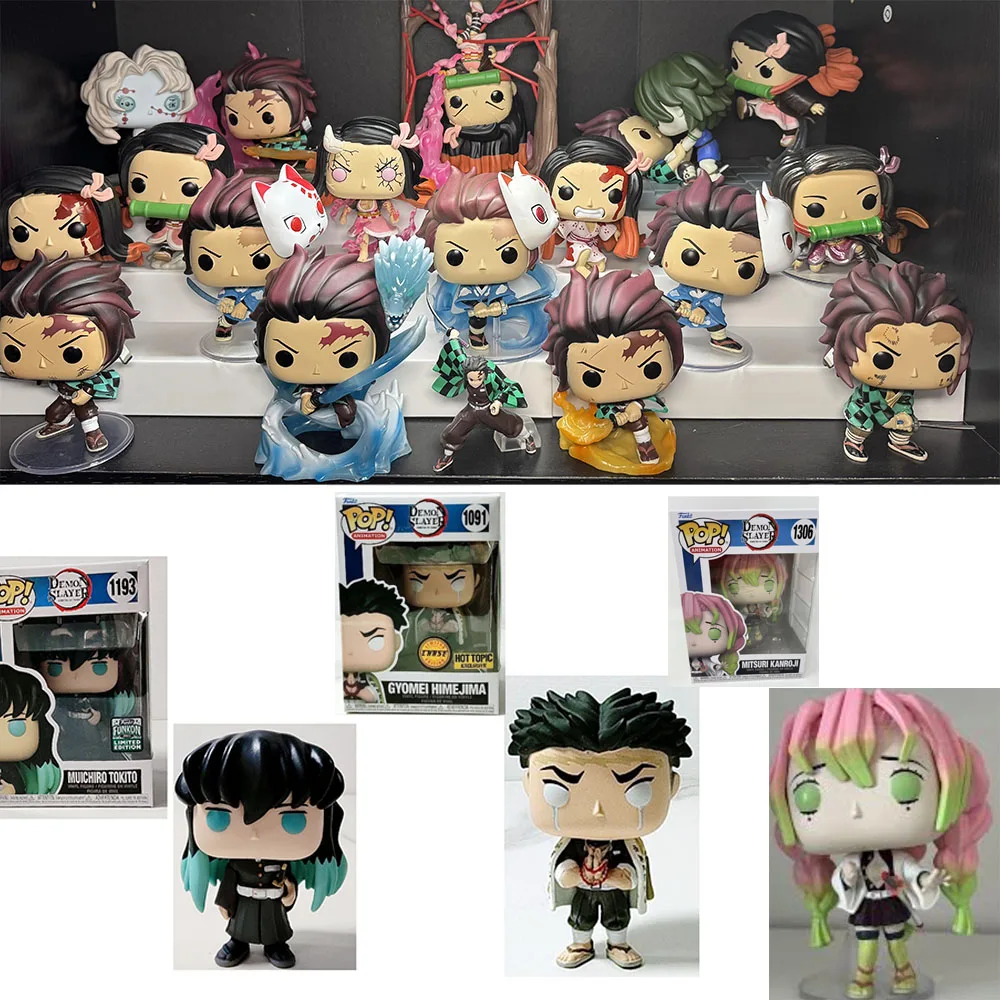 Figuras de Ação Funko do Anime Demon Slayer: Tanjiro Kamado, Nezuko, Inosuke Hashibira, Mitsuri, Muichiro, TOKITO KAMADO