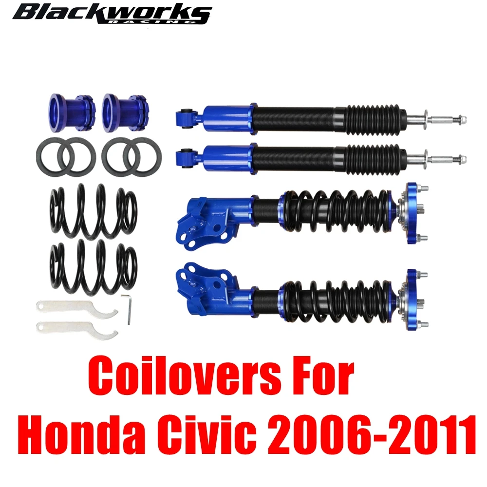 Shock Absorber Lowering Kit Coilovers For Honda Civic 2006-2011, Height Adjustable Coilovers Suspension Struts