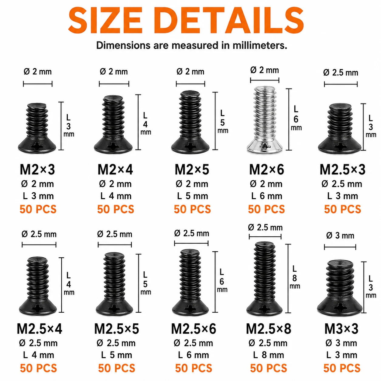 500PCS Laptop Notebook Computer Repair Screws Kit for Lenovo Samsung HP IBM Hard Disk SATA Computer Notebook Laptop Mini Screws