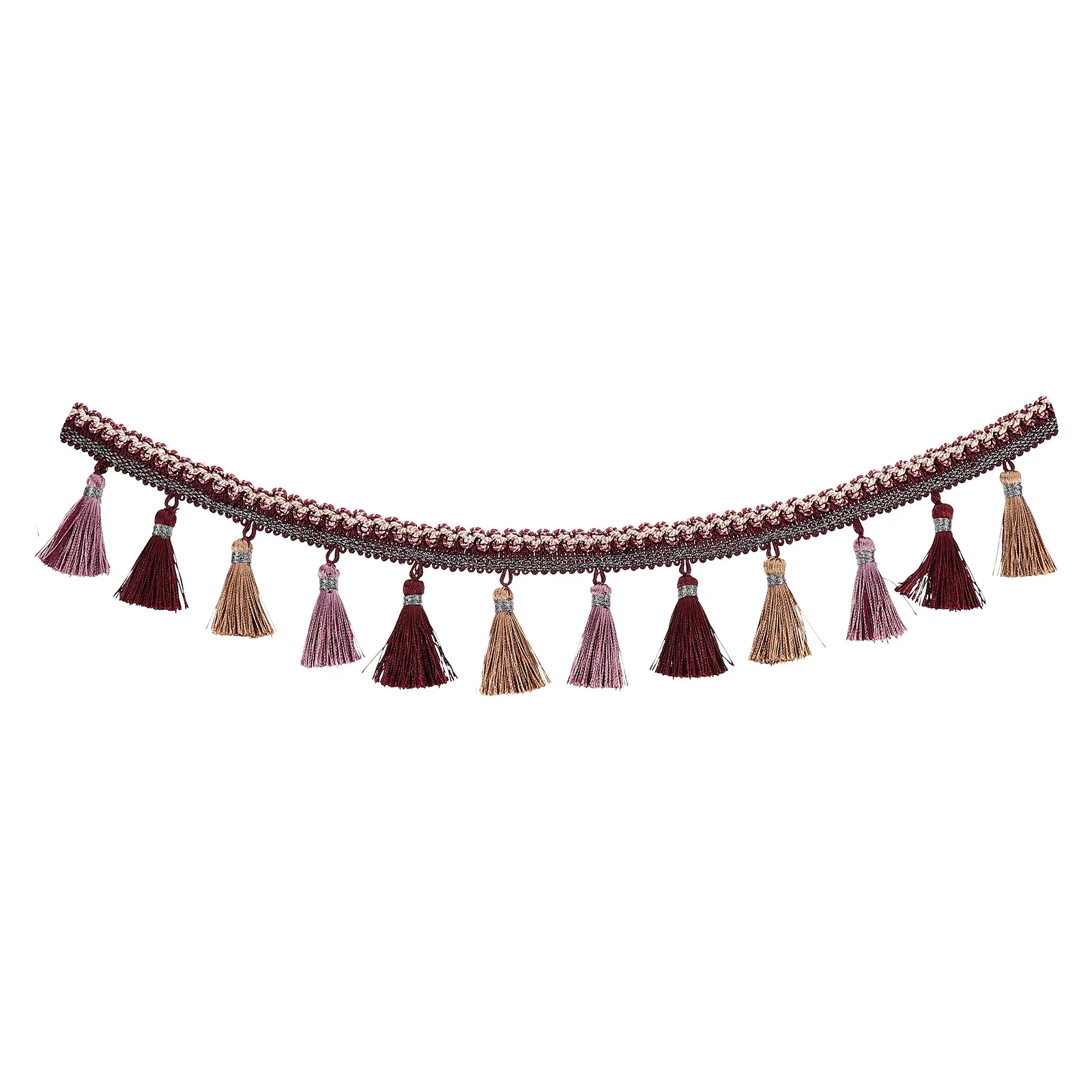 

Sofa Cushion Curtain Fringe Tassel Polyester Fabric Trim DIY Sewing Decoration Creative Tassel Sewing Accessory