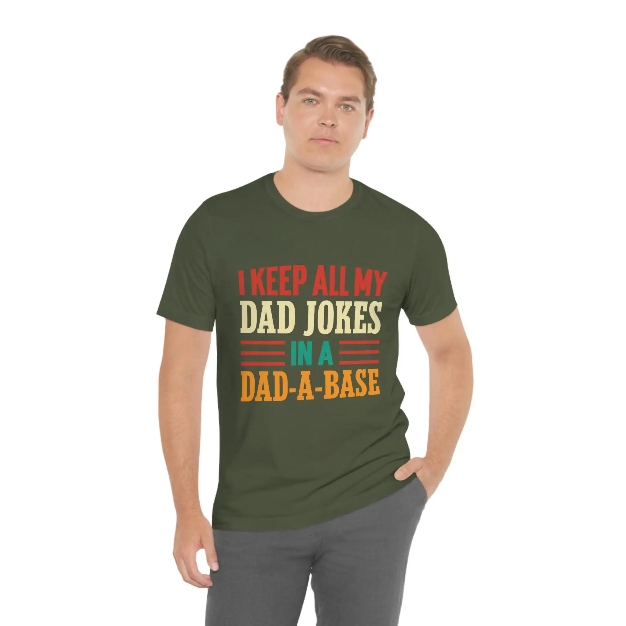 Funny Dad T Shirt I Keep All My Jokes In A Base New Daddy Father'S Day F