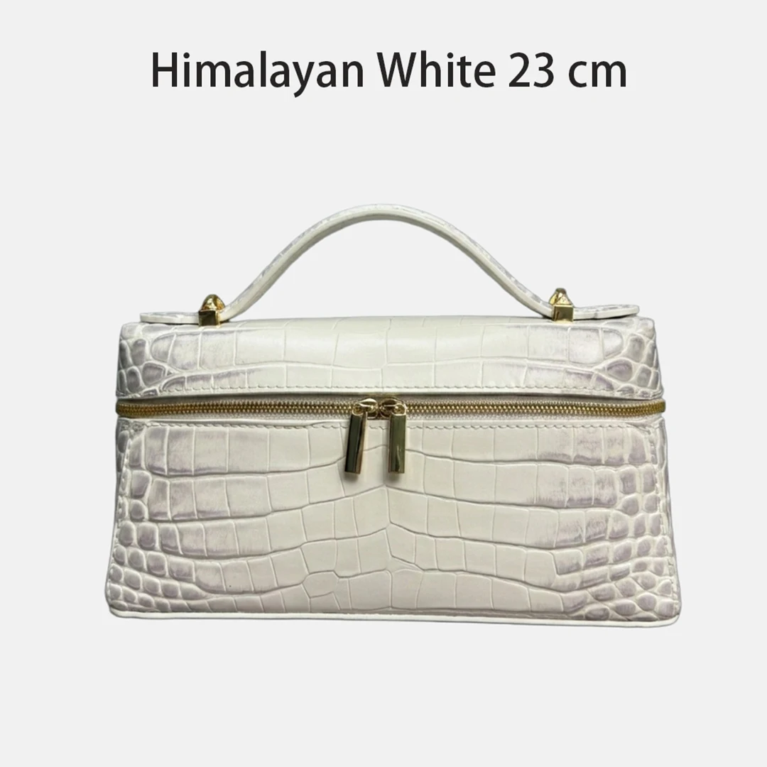 Mendy Women Genuine Leather Clutch Bag Crocodile Pattern Cowhide Small Crossbody Shoulder Handbag Vintage Box Shape Top Handle