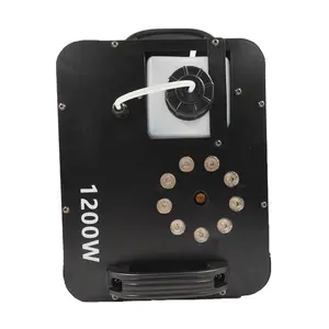 آلة ضباب عمود الهواء LED الصغيرة ، جهاز التحكم عن بعد اللاسلكي ، معرض ديسكو بارت بارت ، DMX 512 ، 9x3W ، RGB ، 1200 واط أفضل 10 تأثير حريق للمبيعات للعرض - رقم 6