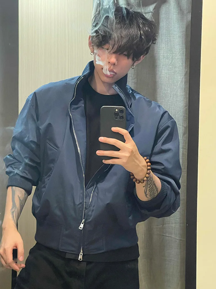 

Модная куртка-бомбер мужская демисезонная, в стиле пилотской куртки, свободного кроя, с защитой от ультрафиолета, молодежная, с антибактериальной пропиткой, на молнии...