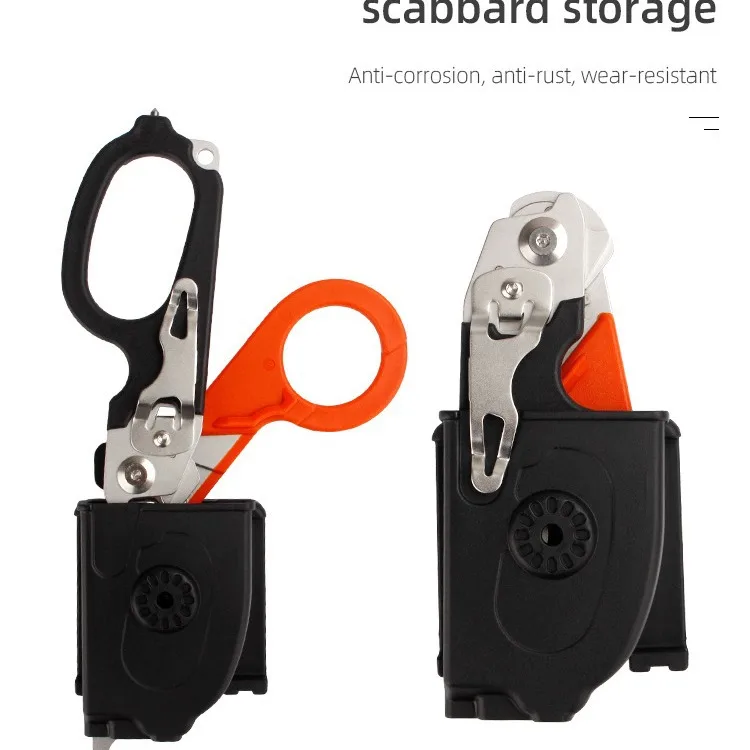 

Stainless Steel Scissors Multifunctional Tactical Pliers Outdoor Camping Scissors Foldable and Stretchable Creative EDC Tool