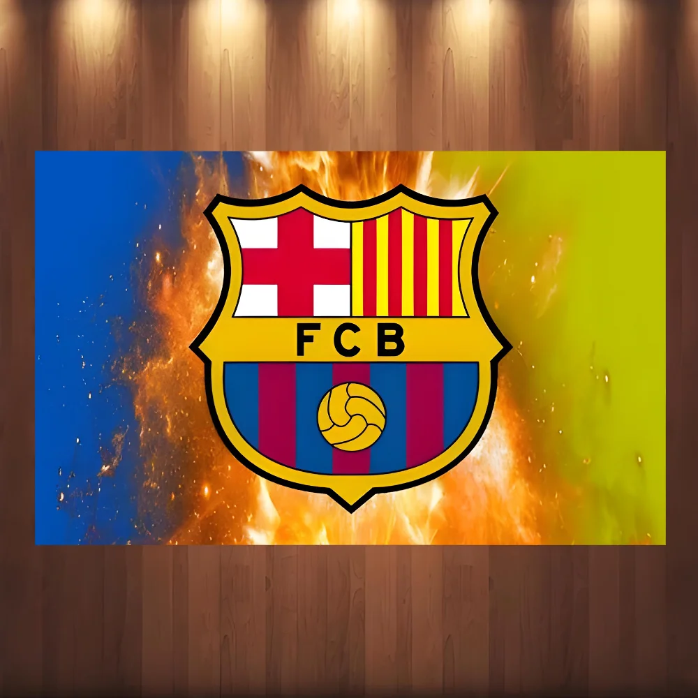 F-F-c B-Barcelona Flag BANNER Tapestry Polyester Printed Flag Garage Or Outdoor For Decoration