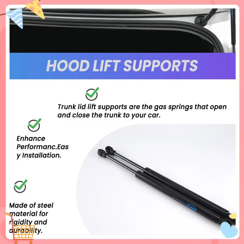 

2Pcs Rear Trunk Shocks Lift Strut Support 51248254281 For BMW 3 Series E46 323 325 328 330 M3