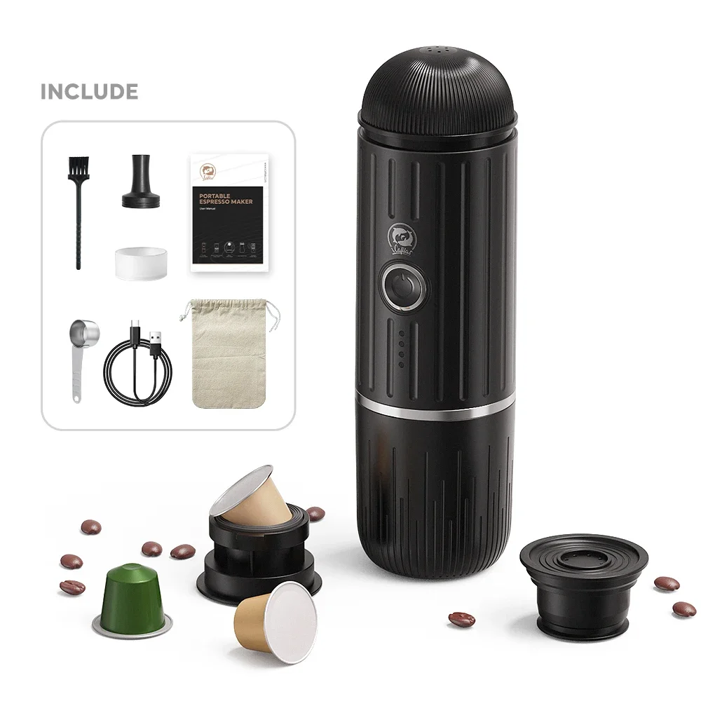 Factory Price 15-20Bar Electric Drip Coffee Makers Self-heating Portable Coffee Maker Espresso Coffee Machine