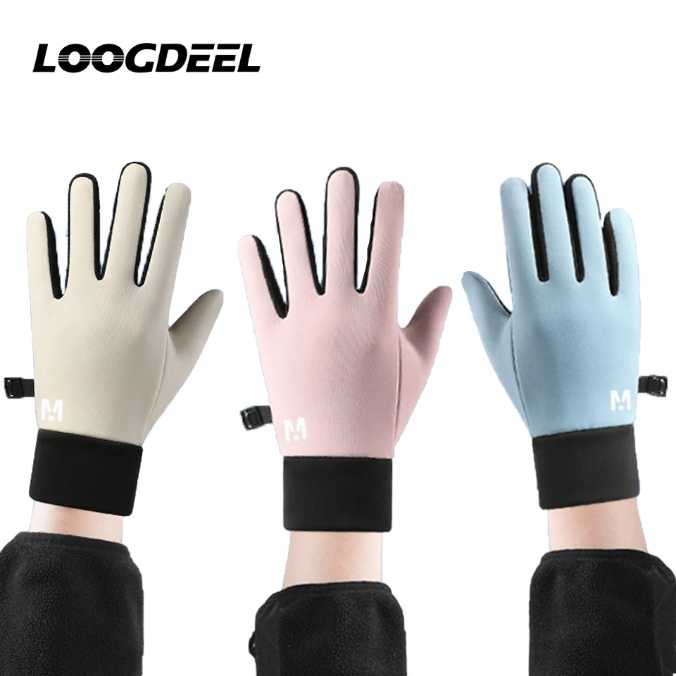 AliExpress loogdeel LOOGDEEL 1 Pair Kids Winter Gloves Winter Thermal Boys Girls Children Windproof Anti-Slip Touchscreen Gloves Age 3-15 Years