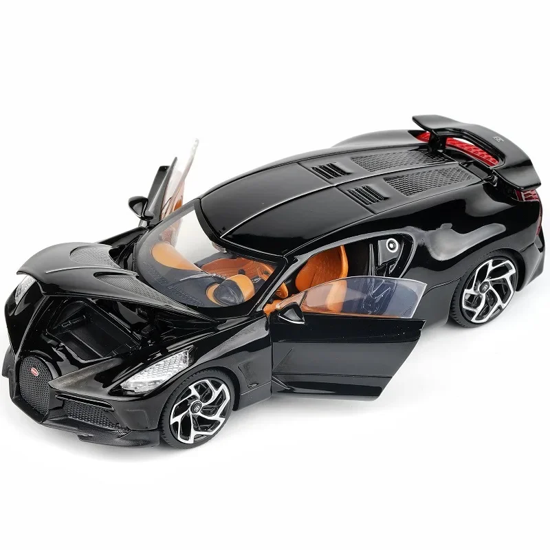 New 1:32 Bugatti La Voiture Noire Diecasts & Toy Vehicles Metal Car Model Shock absorber Sound Light Collection Car Toys Gift