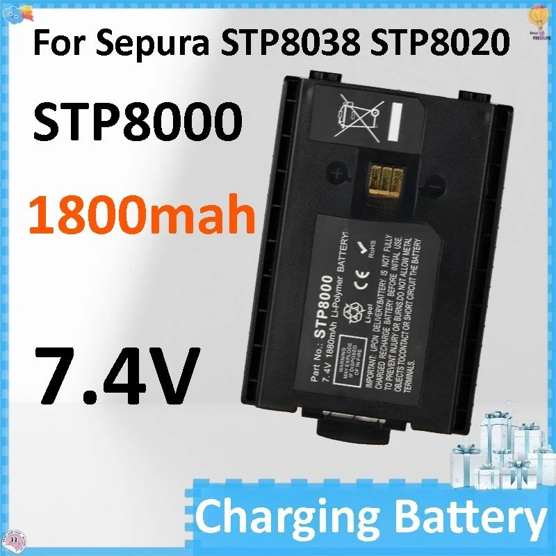 2pcs STP8000 1880mah 7.4V Replacement Battery for Sepura  STP8038 STP8020 Walkie-talkie Battery