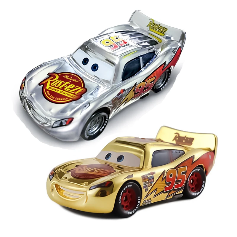 

Disney Pixar Cars 95 Lightning McQueen Silver Plating 1:55 Metal Diecast Car Toys Jackson Storm Mack Car Model Boy Birthday Gift