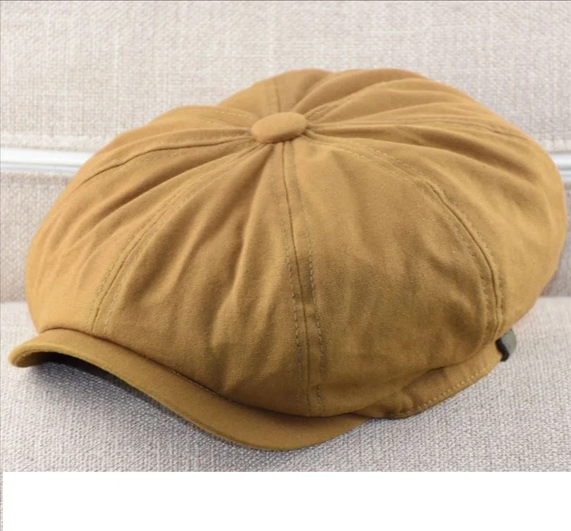 Übergroße Herren-Newsboy-Mütze aus 100% Baumwolle, Gatsby Ivy Golf Cabbie Hut, verstellbar für kleine bis große Köpfe, Übergröße – Detail 17