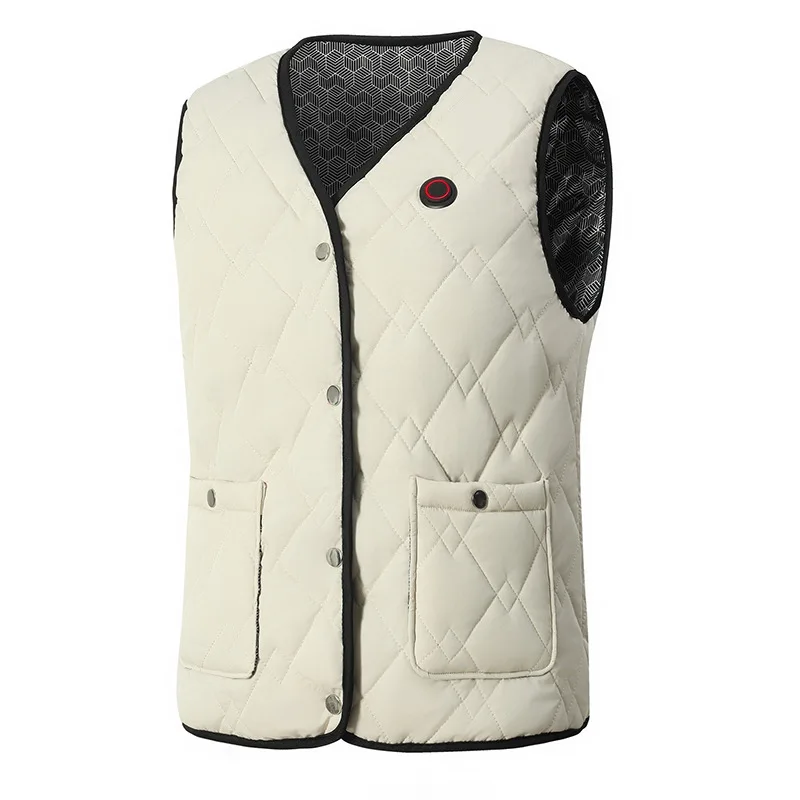 Heated Vest Men Women Electric Heating Thermal Winter Warm Waistcoat USB Outdoor Unisex Clothing (Not Included The Power Bank)