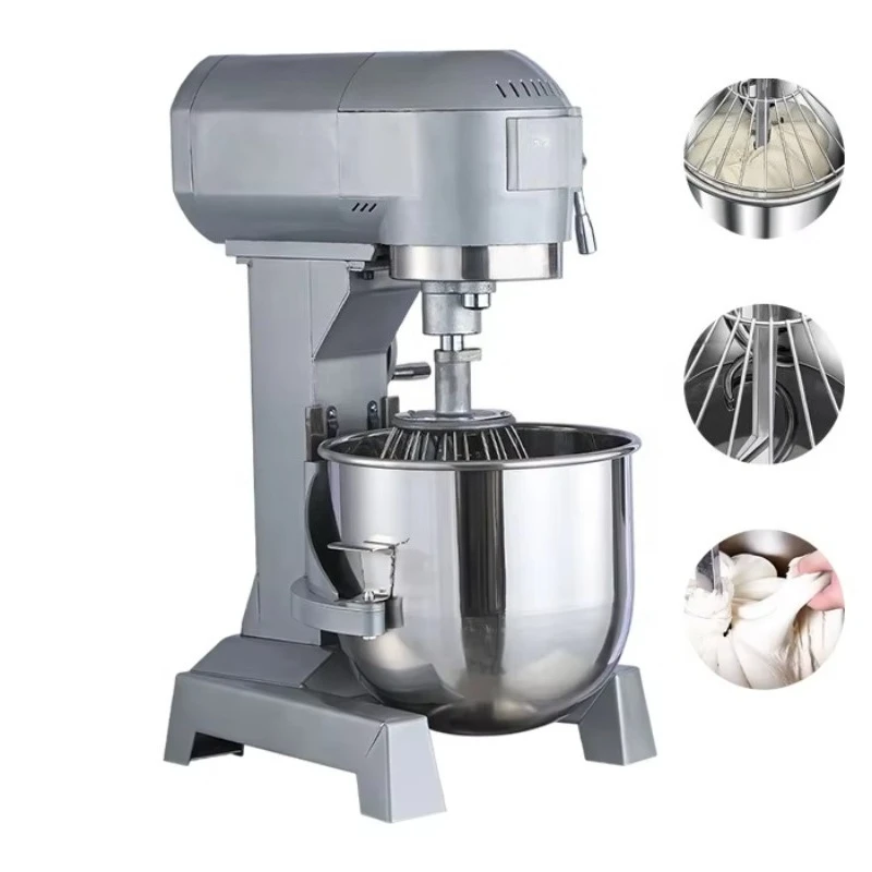 Electric Food Mixer Stainless Steel 10L Bowl Cream Blender Knead Dough Cake Bread Whisk Egg Beater
