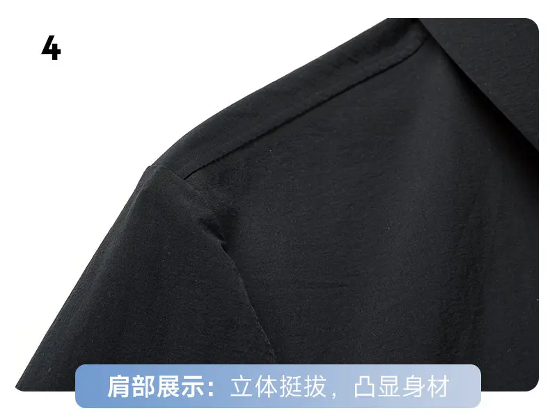 Neue 2026 Frühjahr/Sommer Nahtlose Sonnenschutzjacke Lässige Dünne Herrenjacke Business High-End Slim Fit Umlegekragen Oberbekleidung – Detail 18