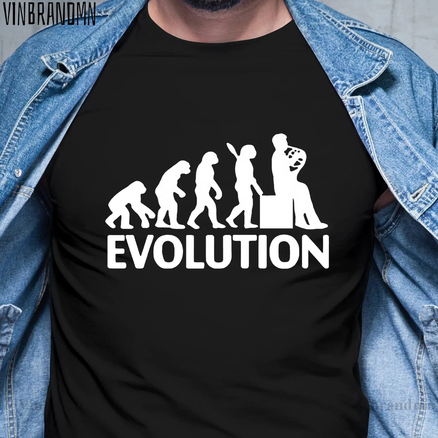Vinbrandmn corne française joueur évolution T-Shirt hommes 2022 été musique T-Shirt hommes col rond chemise Hip Hop haut T-Shirt Streetwear T-Shirt