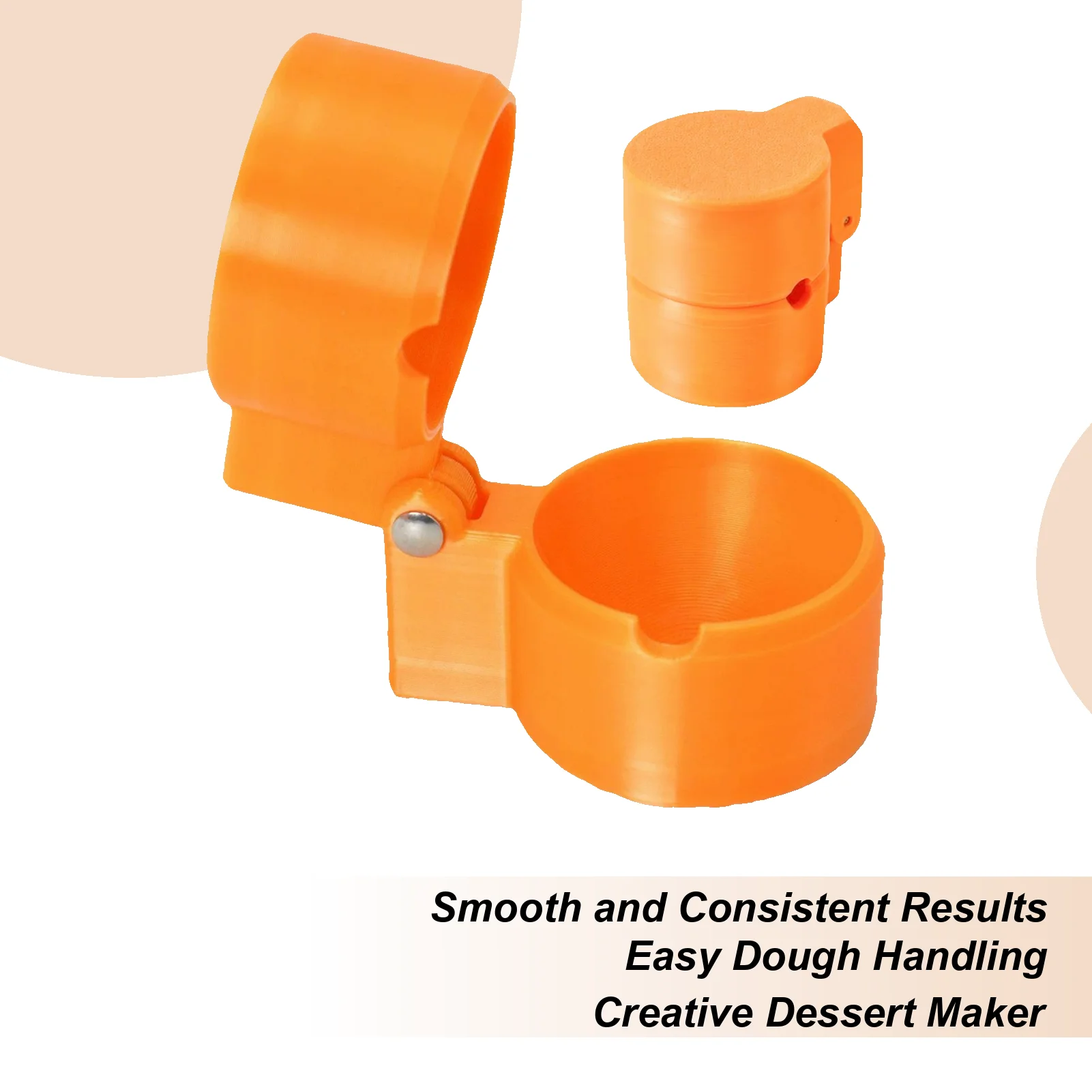 

Round Cake Pressing Shaping Mold 3D Printed Plastic Ball Pastry Chocolate Baking Frame Tool For Parties Weddings Desserts