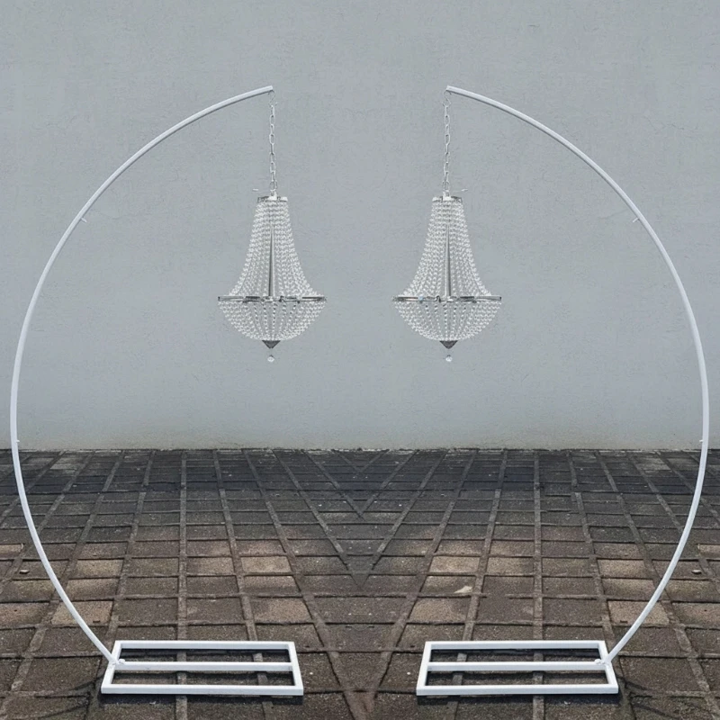 

4pcs fashion Wedding Arch Crystal Hanging Props For Event Party Stage Hall Ceiling Walkway Display Crystal Pendents Strings