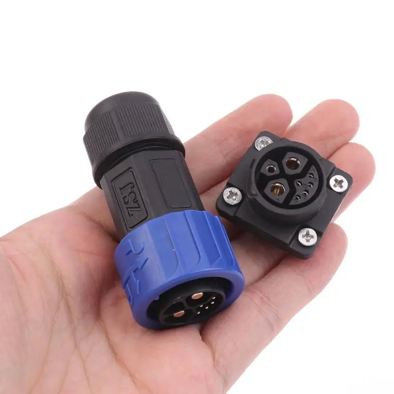 

【50A M23 2+1+5 Battery Connector Lithium Electric Bicycle Male Female Charging Port Motorcycle Charger Plug Socket】