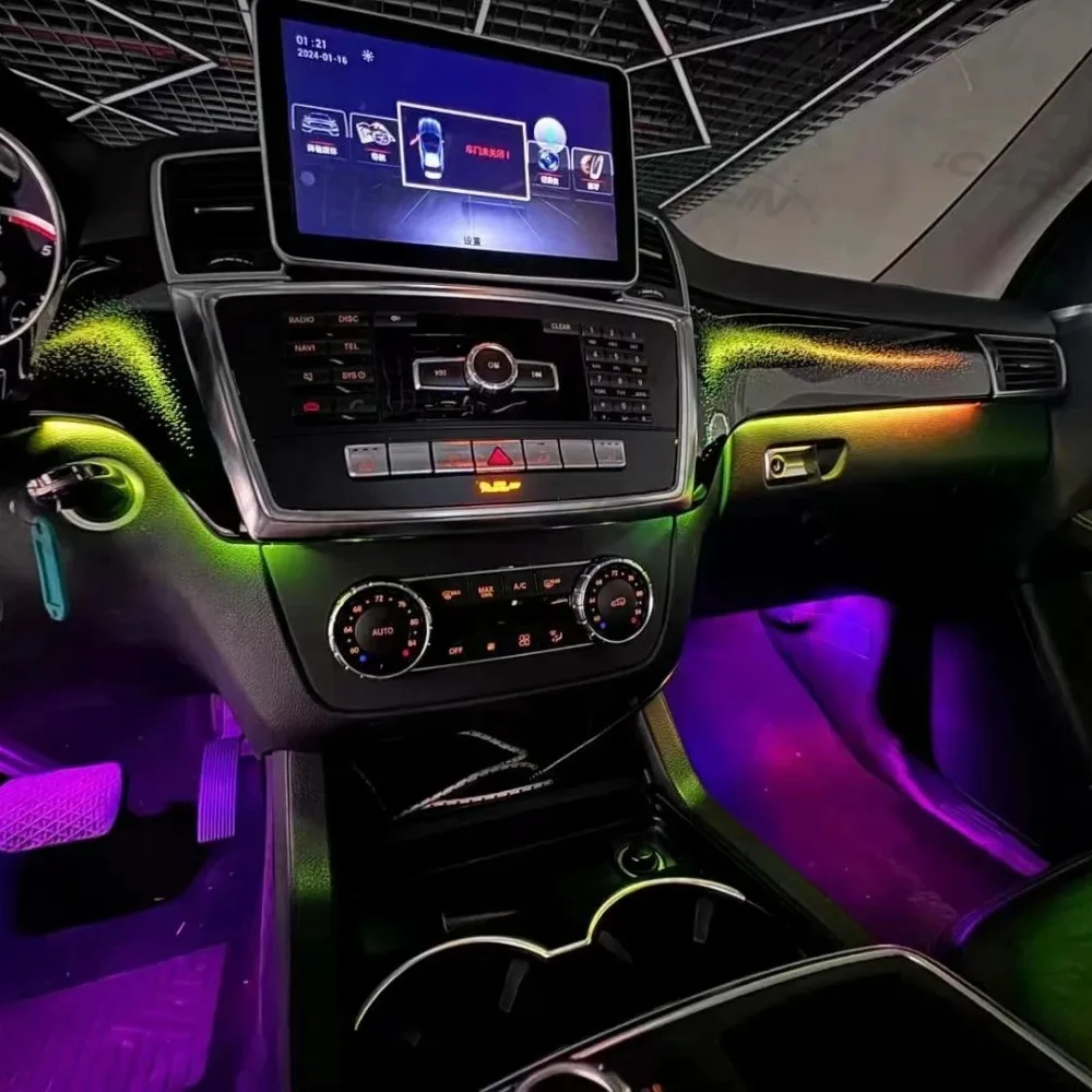 

APP Control 64 Colors Ambient Light for Mercedes ML GL GLE GLS W166 2012-2019 Interior Atmosphere Lamp Upgrade Kit