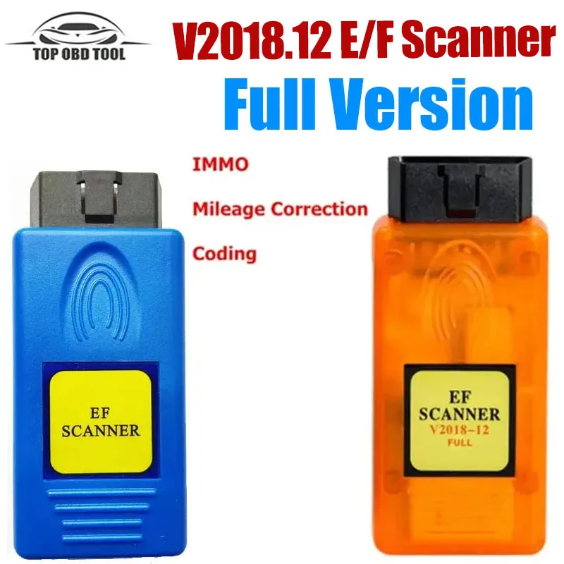 

Best V2018.12 E/F Scanner II Full Version for BMW EF Scanner II support Diagnosis + IMMO + Milea ge Correction + Coding A+++