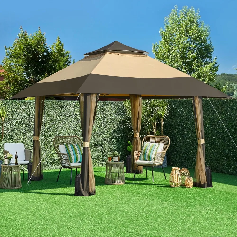 

Canopy, 13x13 Pop Up Gazebo Outdoor Canopys Shelter, Instant Patio Gazebo Sun Shade Tent with 4 Sandbags, Canopy