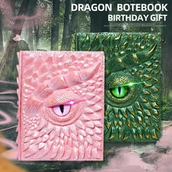 Retro Creative Embossed Magic Monster Notebook Blank Inner Pages Writing and Drawing Handbook Diary for Boys and Girls