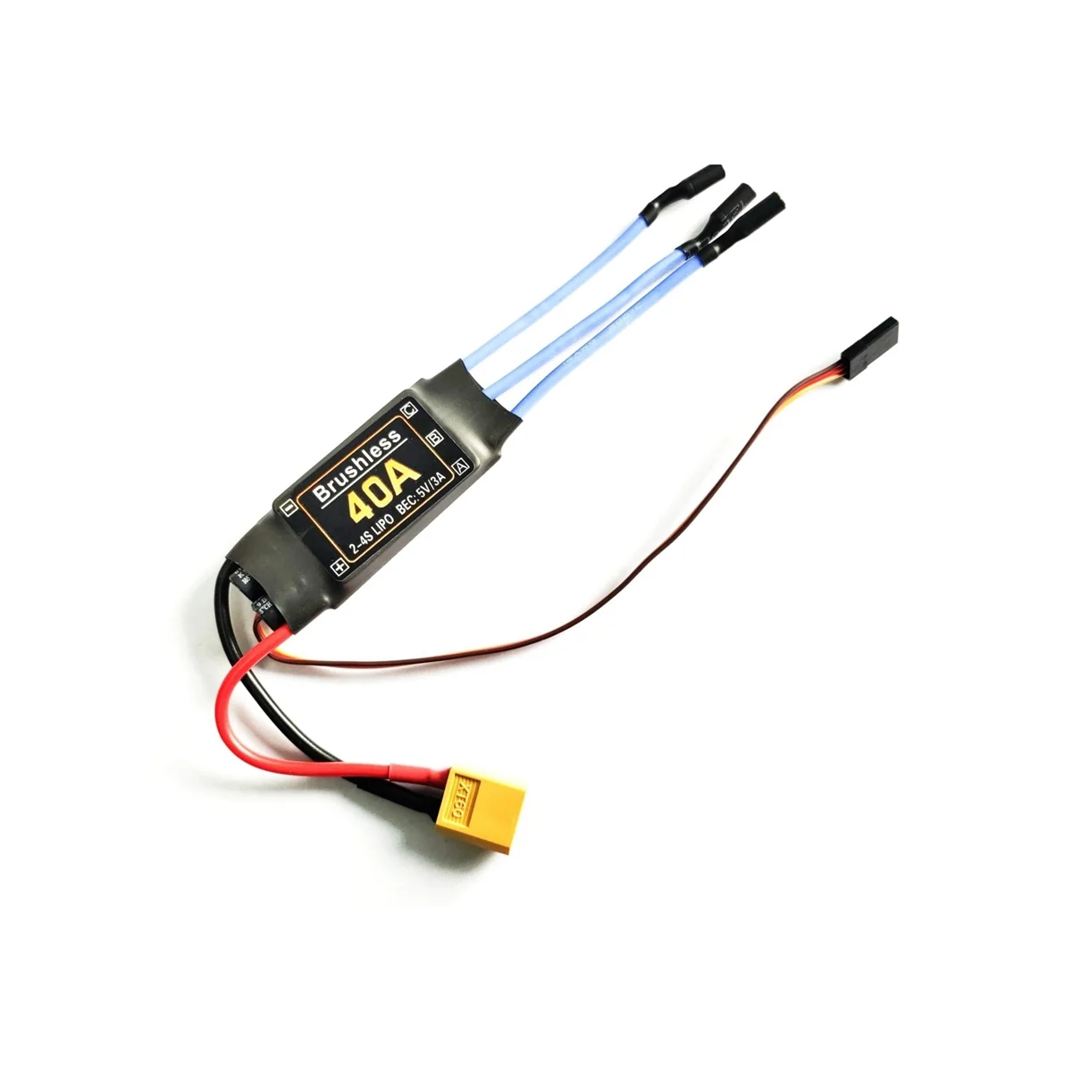 Enchufe ESC XT60 sin escobillas, juguetes RC duraderos, accesorios de componentes, 40A