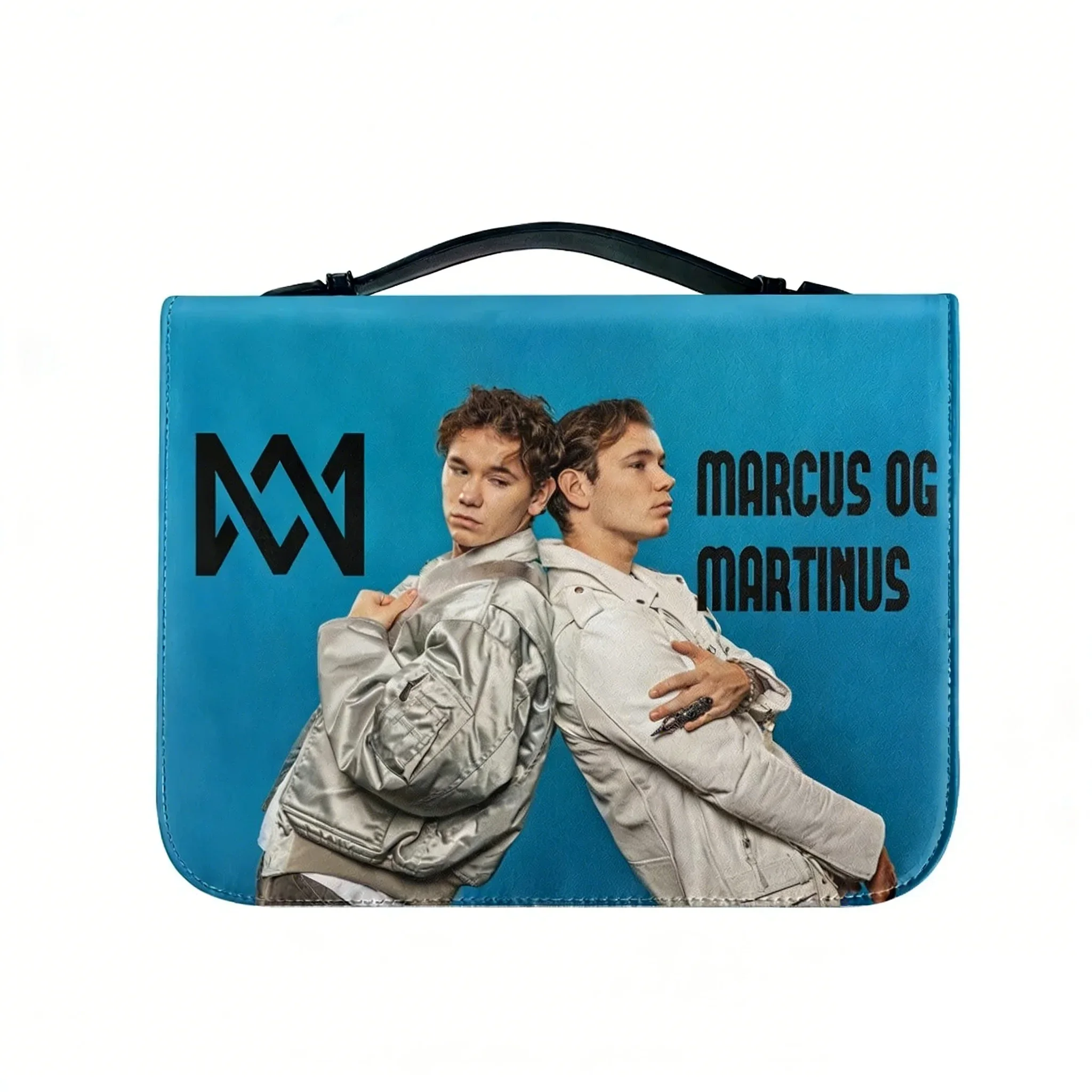 

Marcus And Martinus Bible Bags Rap Dance Singer Christian Gifts Cover Bible Pack Waterproof Leather Bag Pockets Package Case