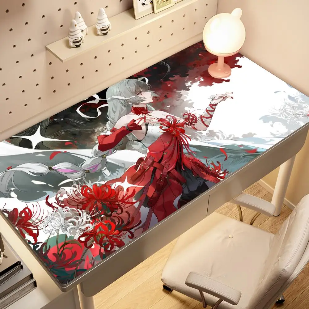 

New HD Printing Phrolova Mouse Pad XXL Gaming Wuthering Waves Game Keyboard Desk Mat Non-Slip Laptop Rubber Kawaii Girl Mousepad
