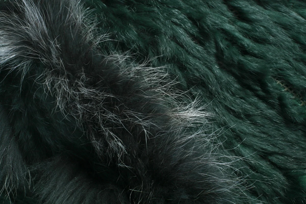 2021แฟชั่นกระต่าย Fur Tassel เสื้อกั๊ก High-End ผู้หญิงถักเสื้อแขนกุดธรรมชาติ Raccoon Fur Collar เสื้อ