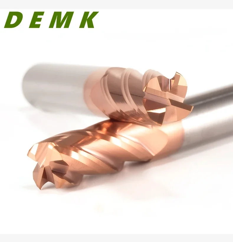 Corner Radius End Mill HRC50 55 65 Carbide Milling Cutter Cutting Tool For CNC Maching Coating R angle Flat End Mill 3/4 Flute