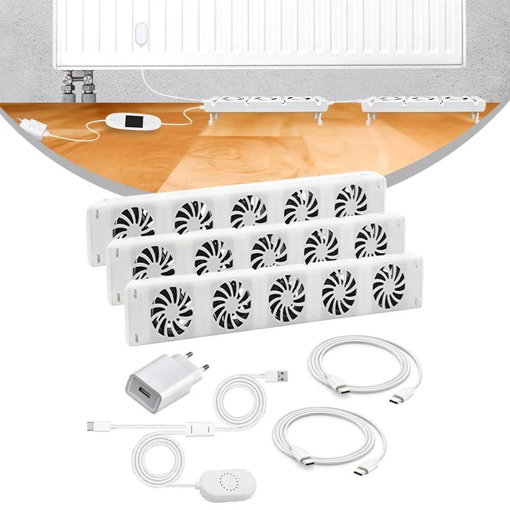 

5.0 Radiator Fan For Home Heating Radiator Fan For Smart Radiator Booster Extension Set Ventilator Fan Home Warm Heat