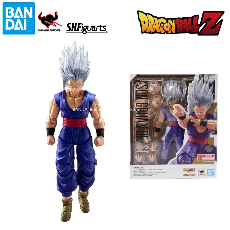 

Женская оригинальная новая модель Bandai SHF серии Dragon Ball Beast Son Gohan с подвижными фигурками, коллекция подарков для кукол