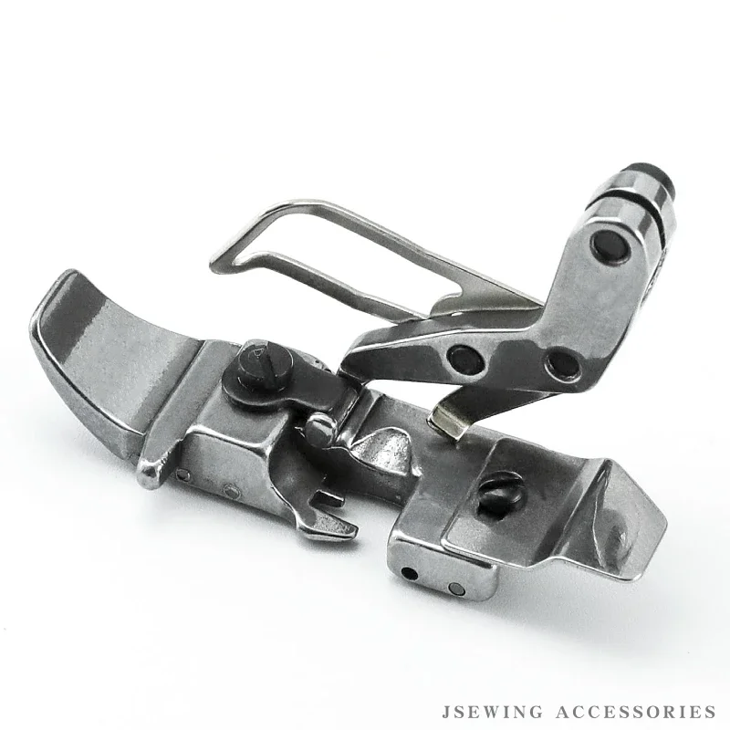 قطعة قدم الضغط الدوارة لأجزاء ماكينة الخياطة الأوفرلوك ذات 4 أيوضاع تناسب Pegasus M800، EX5200، Siruba 988، Jack 798، C5، Hikari 6800