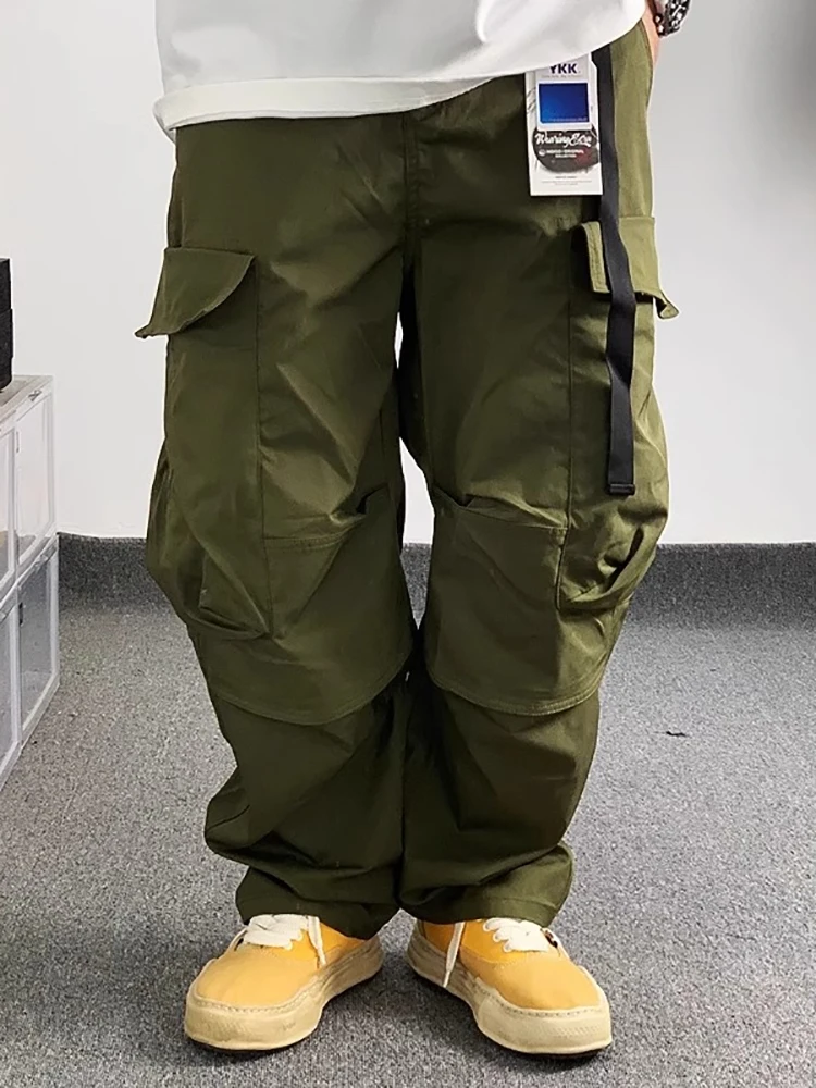 

Свободные повседневные уличные рабочие брюки для мужчин с множеством кетов, осень-зима, свободный крой, удобные молодежные брюки из полиэфирного волокна