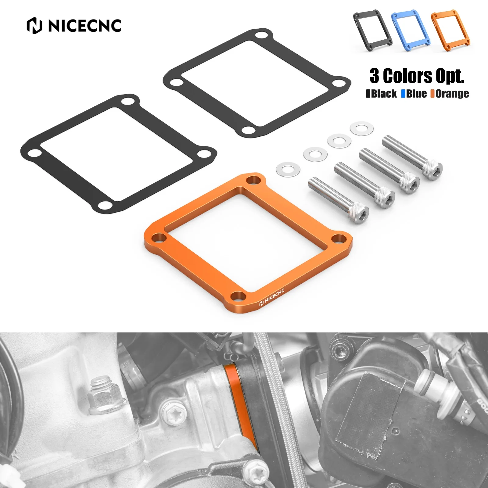 

NICECNC For 2025 2024 KTM EXC 300 XC-W 250 EXC 150 TBi Motorcycle Reed Valve Spacer Kit SX 125 SX 300 XC 250 XC 300 XC 125 2023