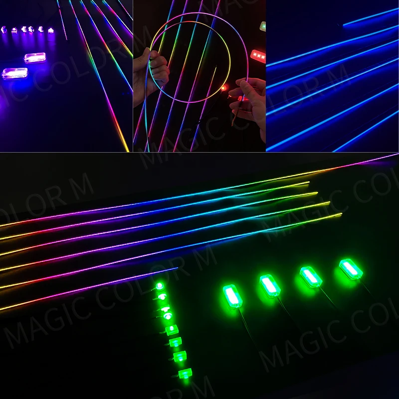 18 in 1 Ambient Light Car Interior Dream Color RGB Breathe Dashboard Door Decoration LED Acrylic Strip Bluetooth APP Control 12V