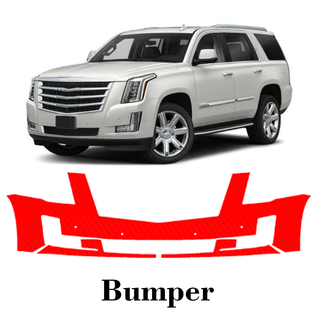 

Car Precut Paint Protection Film Front Bumper Anti-scratch Exterior TPU PPF For Cadillac Escalade 2015-2020