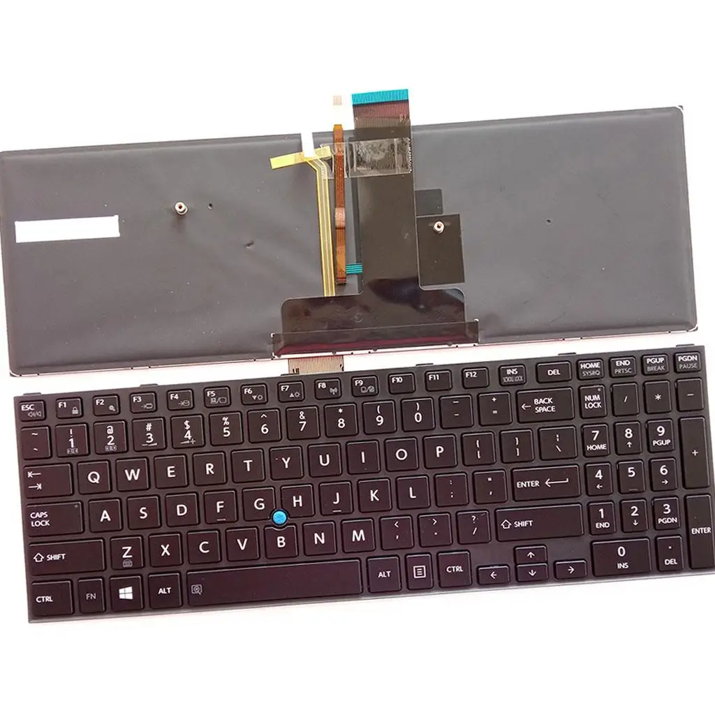 US Backlit Keyboard, English Style Slim Black Laptop US Backlit Keyboard ,for A50-C Z50-C