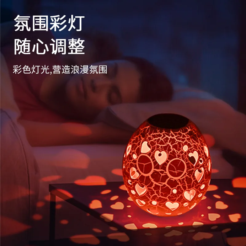 2024 New Year Translucent Goose Egg Shape Tumbler Ambience Light Touch Switch Three-tone Dimmable LED Ambience Night Light