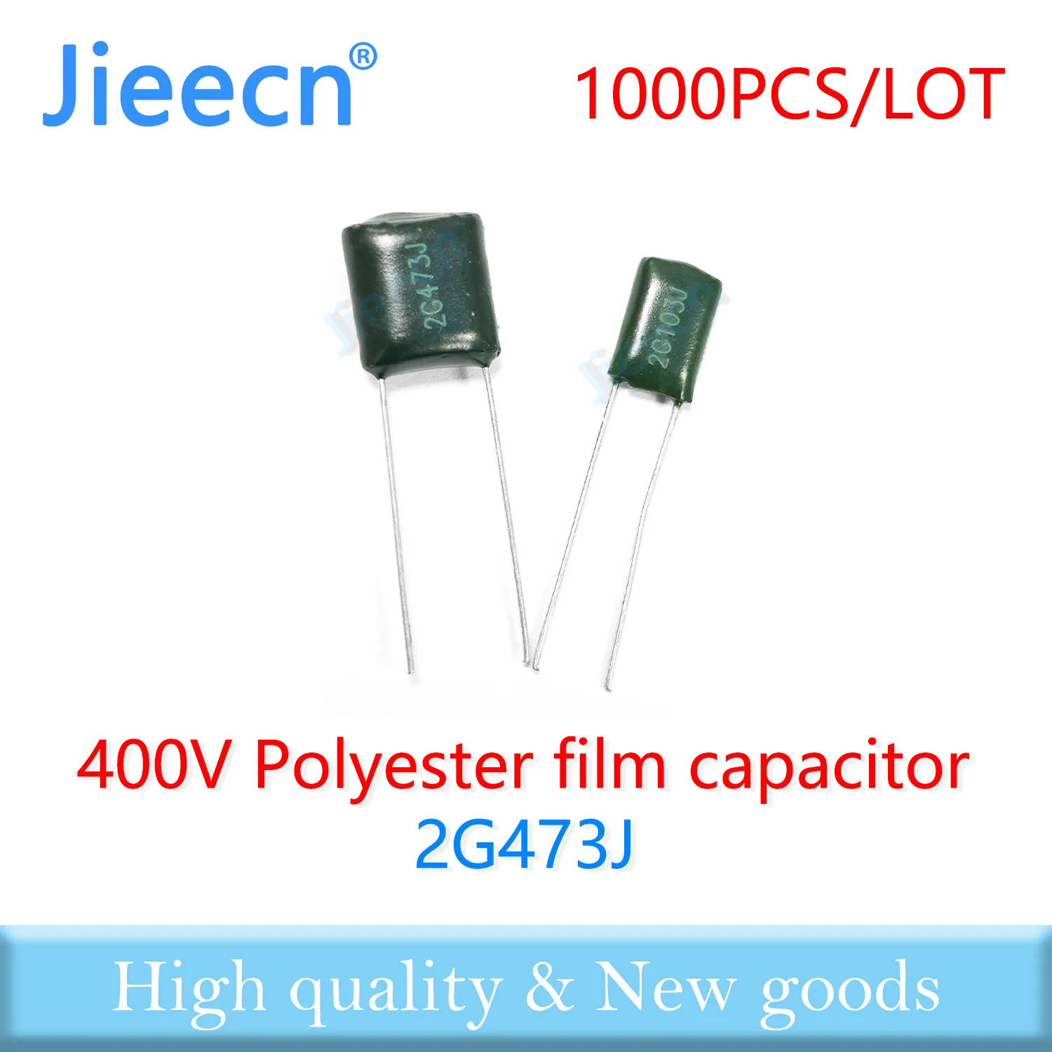 1000PCS 400V 2G473J 47NF 473J 5% Polyester film capacitor