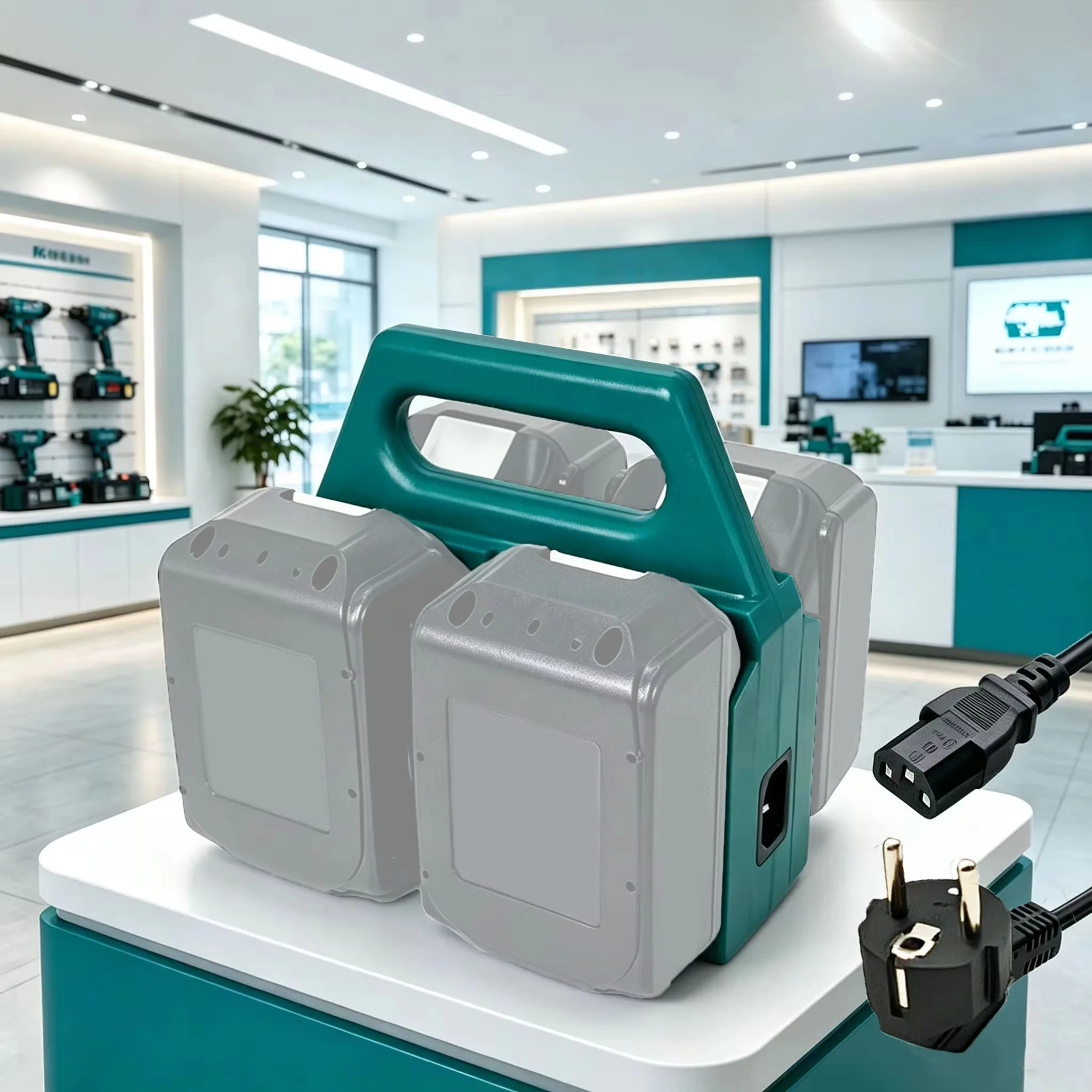 For Makita 18V Lithium Battery Case Packs BL1830 BL1815 For HongSong 21V DC Inport Li-ion Battries Charger DC18RC DC18SF DC18RF