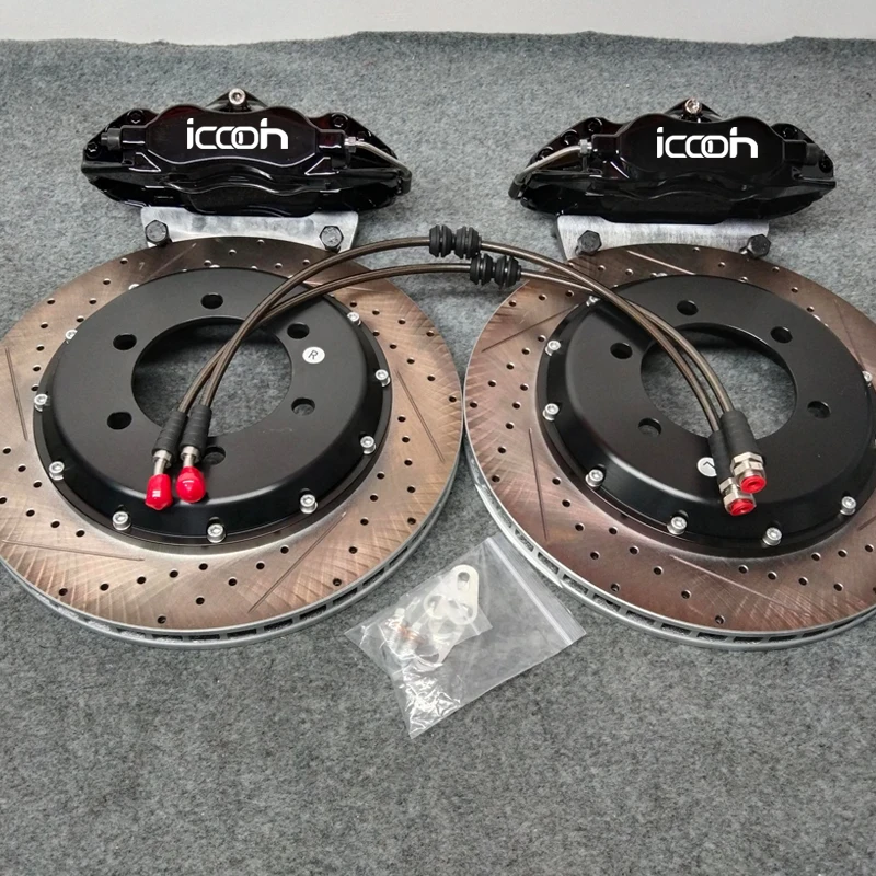 

ICOOH Black Brake Kits Hgih Quality Aviation Aluminum Big Caliper OEM Style with Disc Brake Pads for BMW m3 e92