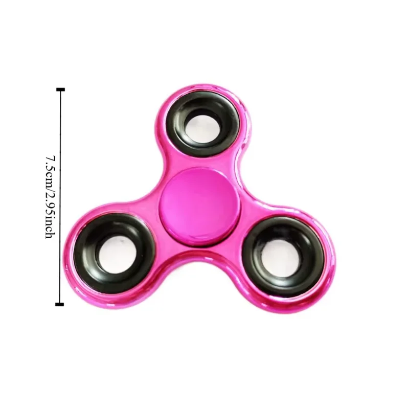 Regenbogen-Fidget-Spinner-Spielzeug aus Metall, UFO-förmige Handspinner, Geschenk für Kinder und Erwachsene, Drehspitze zur Konzentrationserhöhung am Schreibtisch – Detail 6